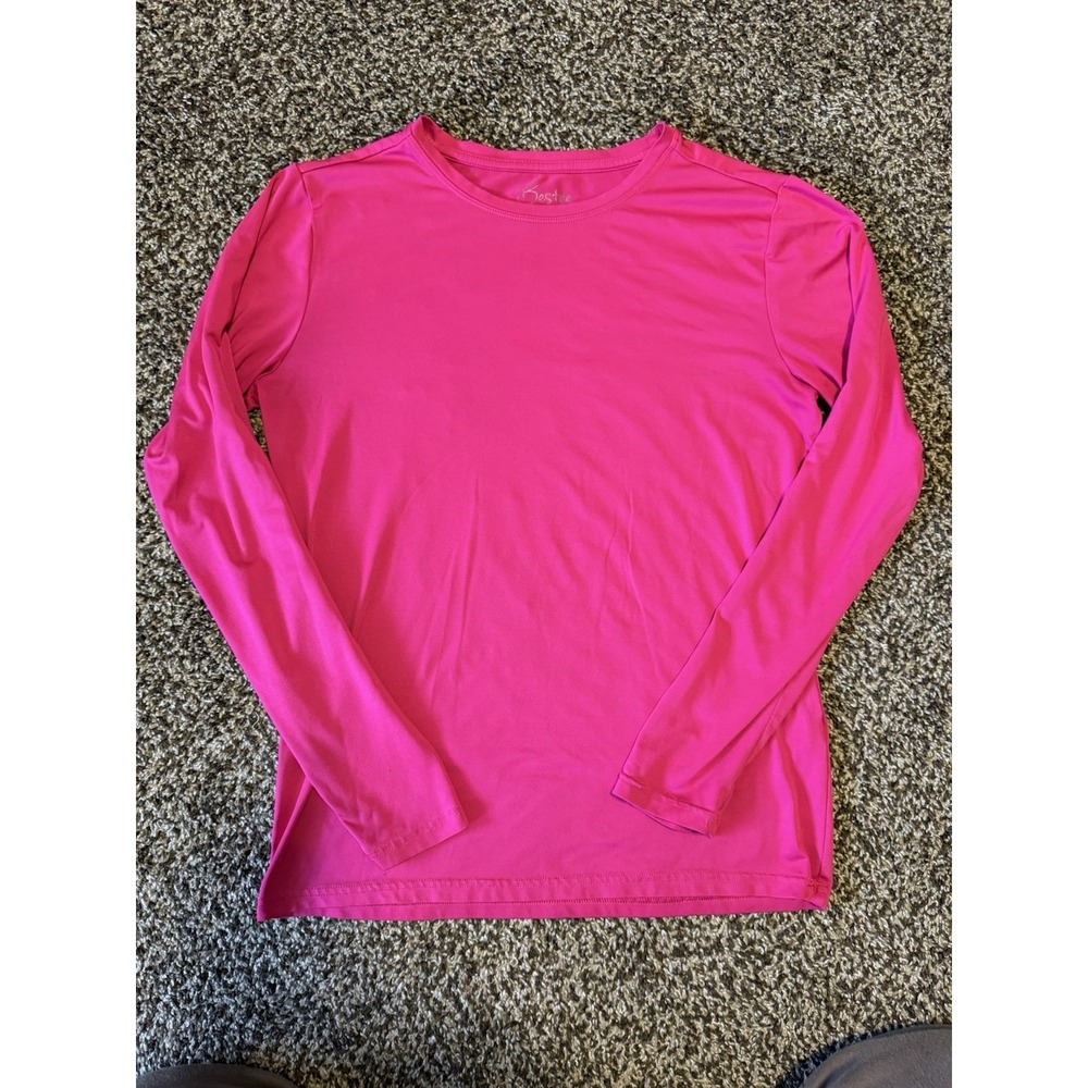Bestee Maevn Women Pink Long Sleeve Scrub Undershirt Base Layer Small